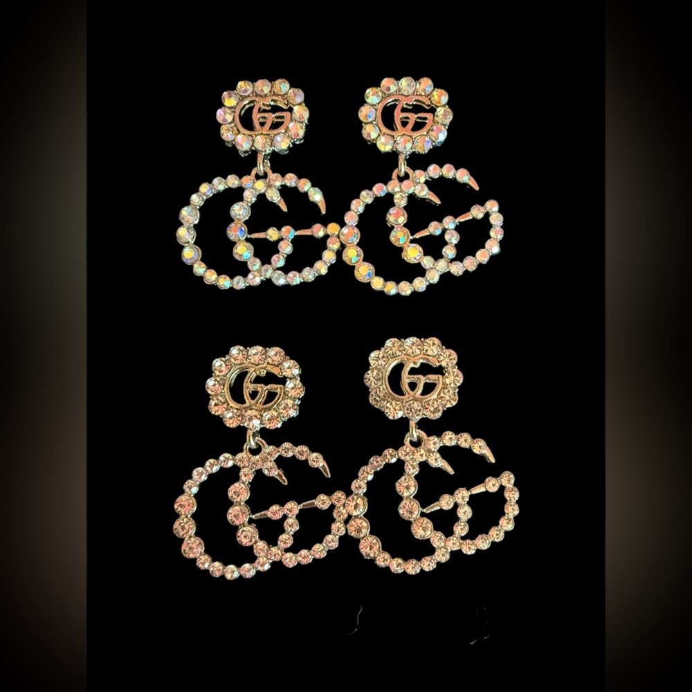 ✨ Reworked Rhinestone Drop Earrings | Upcycled Sparkle Statement ✨